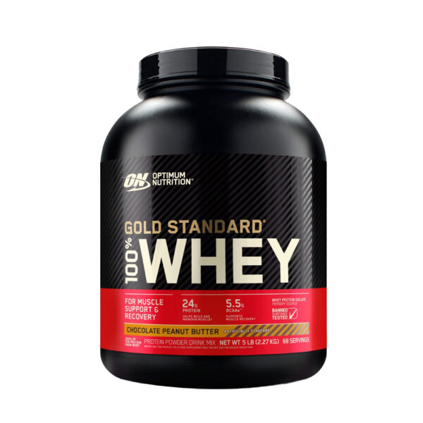 Optimum Nutrition Gold Standard 100% Whey Protein, Extreme Milk Chocolate, 5 LB